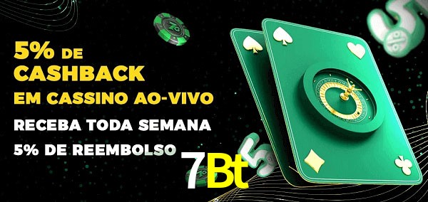 Promoções do cassino ao Vivo 7Bt